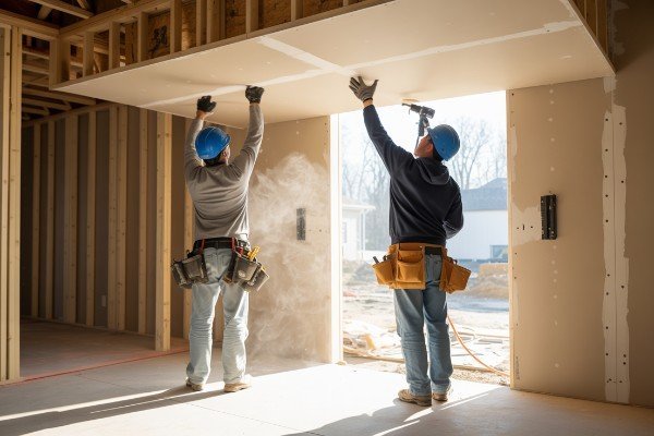 Professional drywall installation and finishing